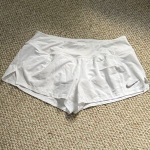 Nike Women's Athletic White Running Shorts Size Medium